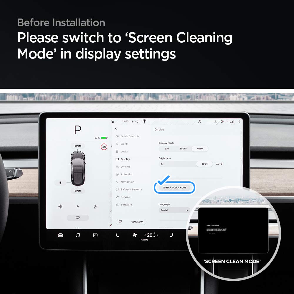 Tesla Model Y / 3 Screen Protector Tempered Glass 2pcs