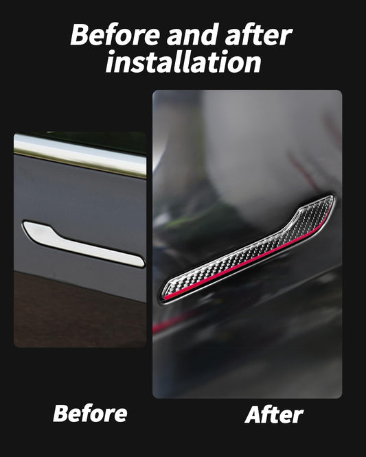 Carbon Fiber Door Handle Cover for Model 3/Y