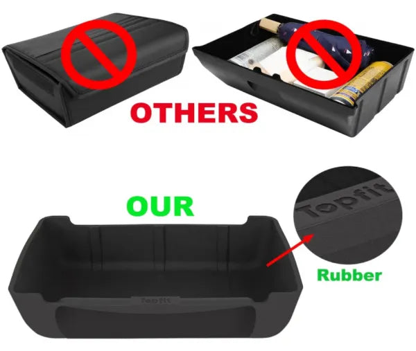 Under Seat Storage Box Organizer Hidden Tray For Tesla Model X/Y