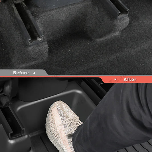 TPE Under-Seat Corner Anti-Kick Covers for Tesla Model Y Juniper 2025+