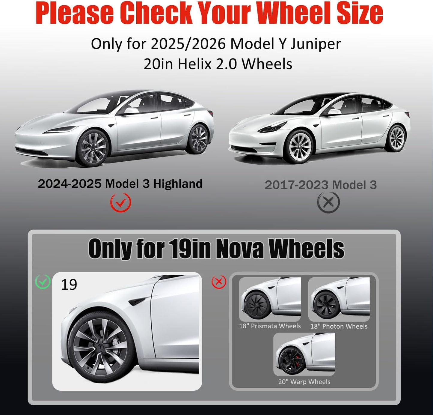 Black Wheel Rim Protector Edge Rim Guard for Tesla Model 3 Highland