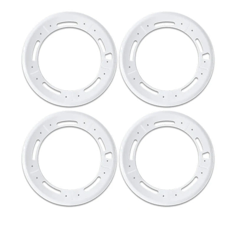 Fully Wrapped Wheel Cover Hubcap for Tesla Model Y 20'' Induction Wheels (4 PCS) White