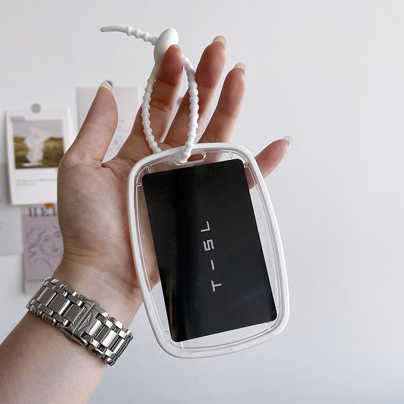 Model 3/Y Acrylic Key Card Holder Case White