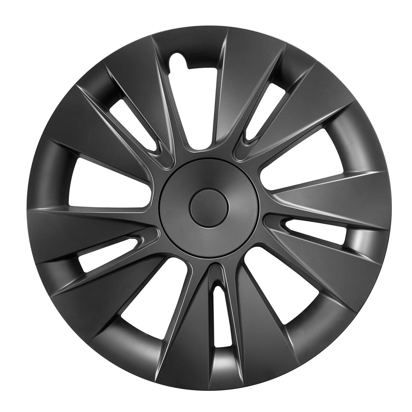 18"Matte Black Knife Style Wheel Cover Hubcap for Tesla Model 3 2017-2023