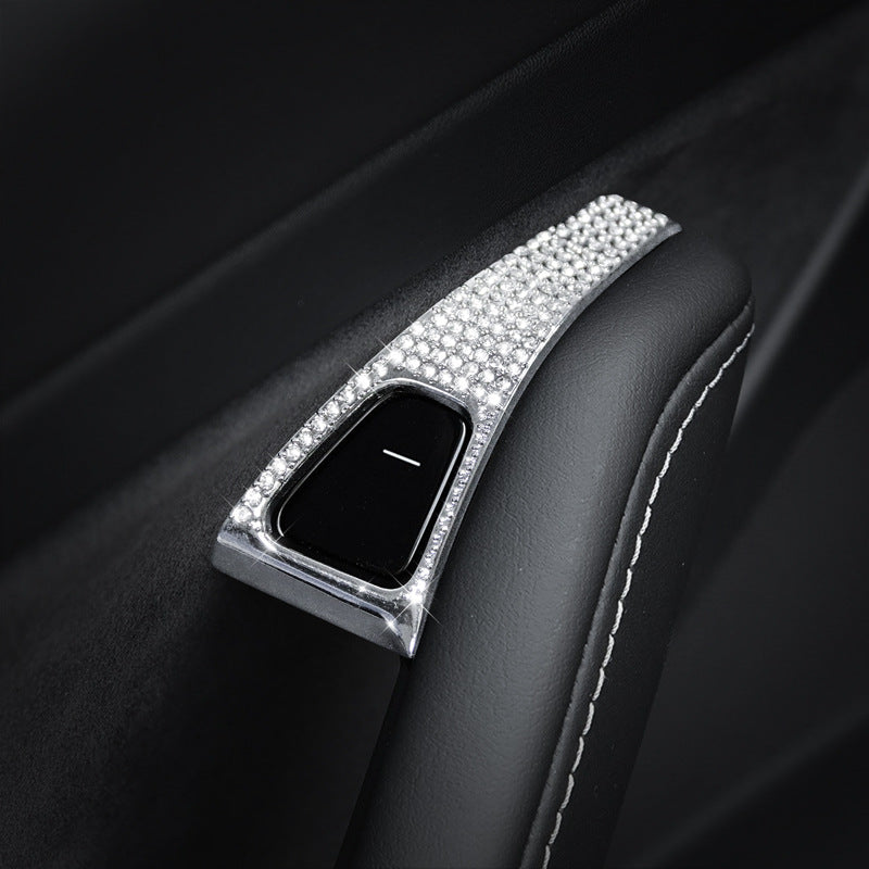 Crystal Diamond Bling Accessories Cover Trim For Tesla Model 3/Y