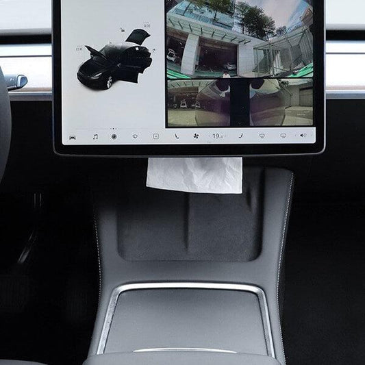 Nubuck Tissue Box for Tesla Model 3/Y Accessories (2017-2025)