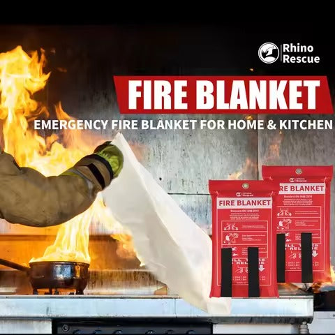 80"x80" Prepared Emergency Fire Blanket For Cars Fire Stop