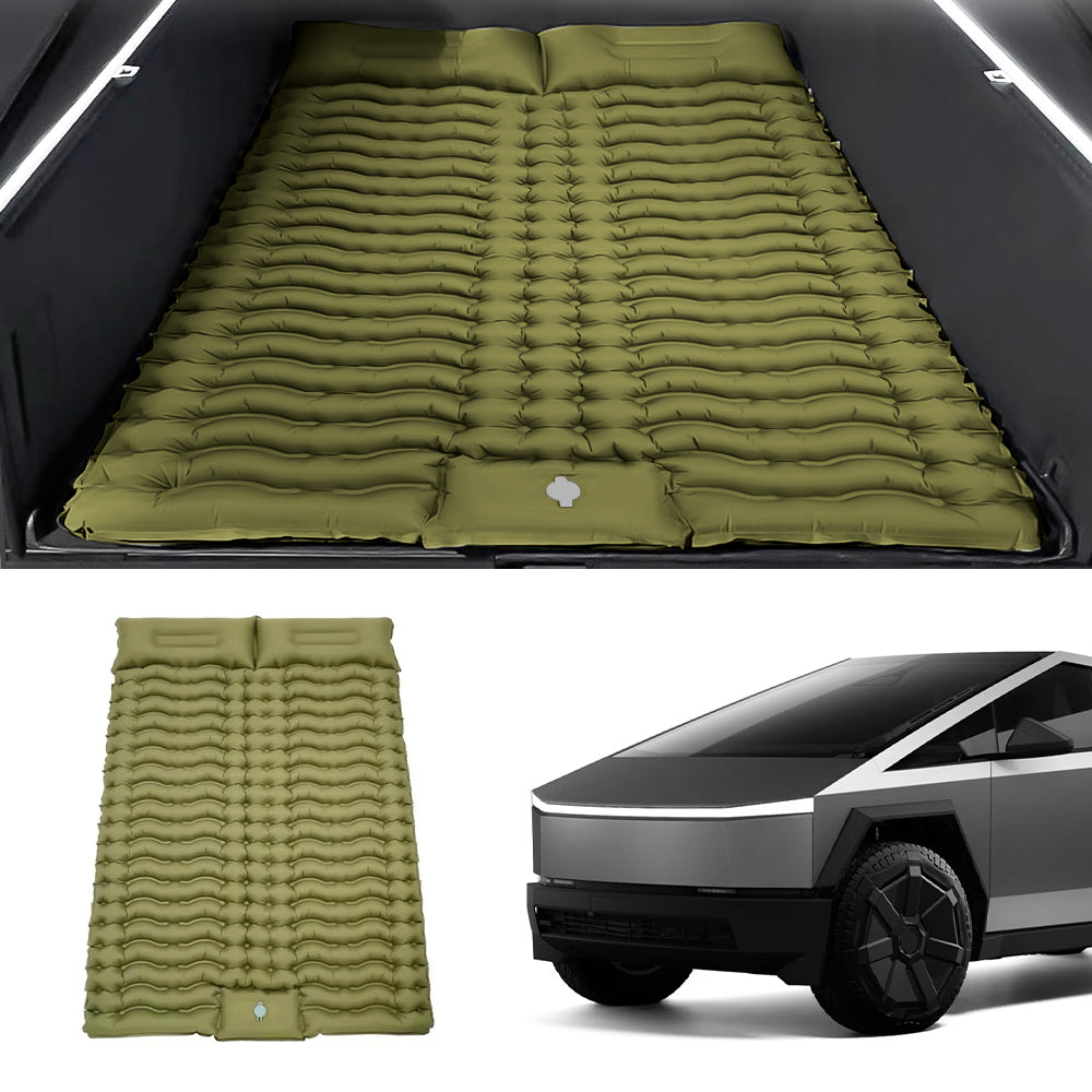 Camping Air Mattress Truck Bed for Tesla Cybertruck Military Green