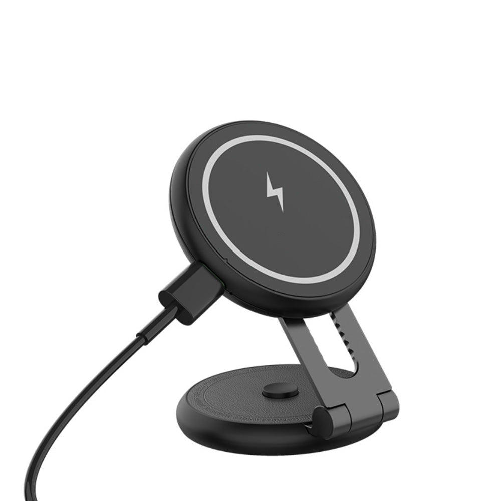 Foldaway Phone Mount Holder With MagSafe For Tesla Model 3/Y (2017-2025) MagSafe Magnetic Charging Black