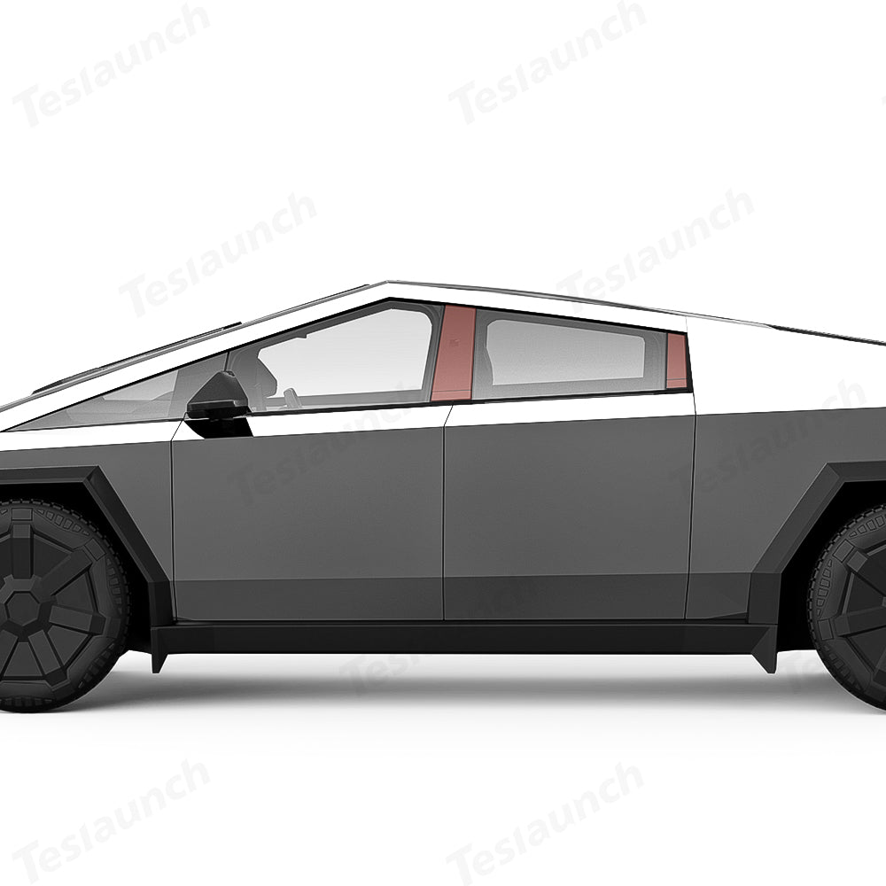 Glossy TPU Invisible Full Car Paint Protection Film-PPF for Cybertruck Door Button + B Pillar