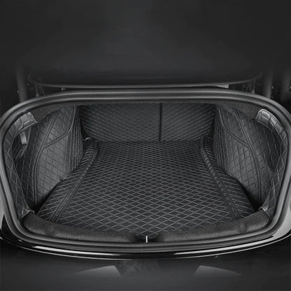 2024 Model 3 Highland Fully Covered Premium Leather Frunk & Trunk Mat for Tesla