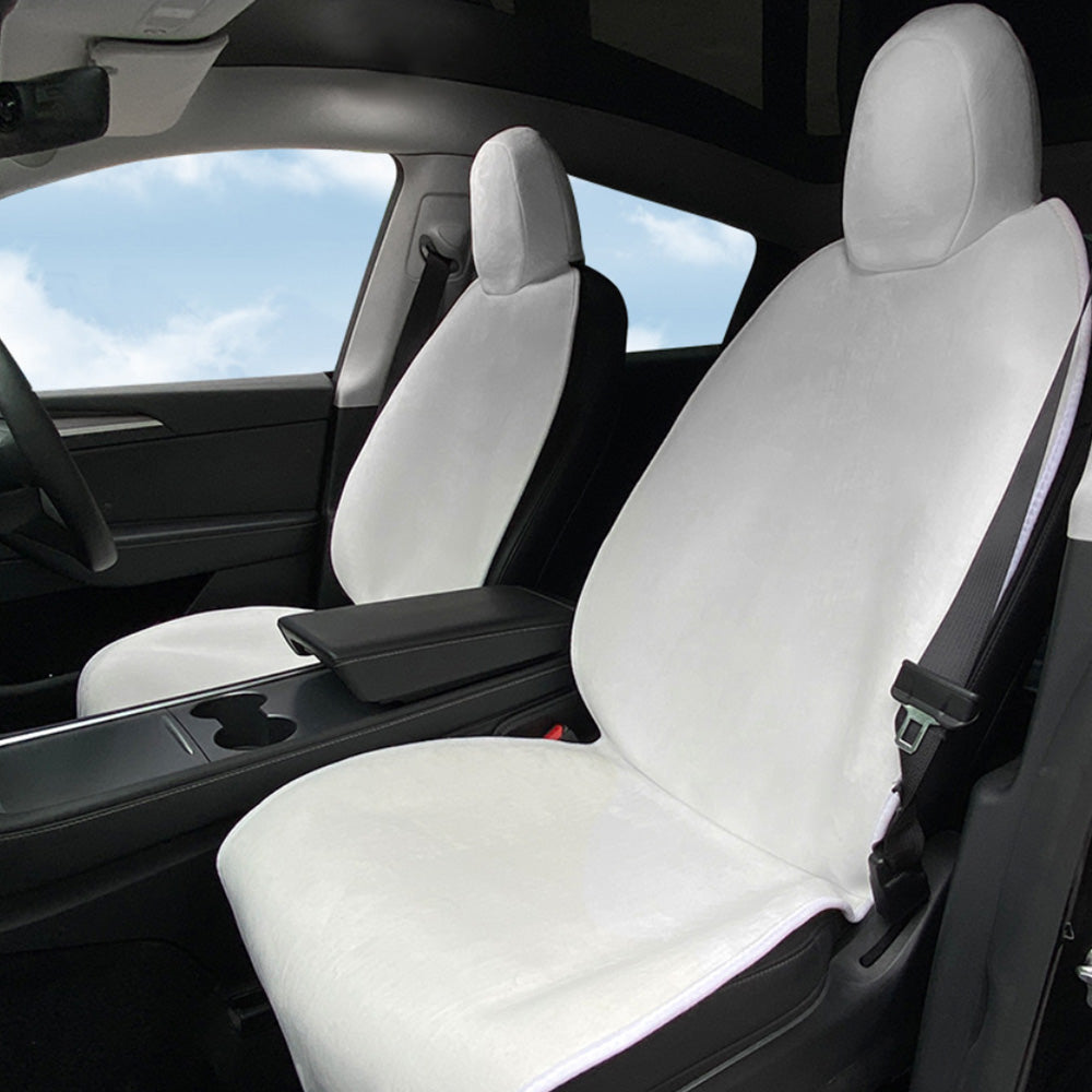 Breathable Front Seat Cover for Tesla Model 3/Y White Front Seat (1 Pair)