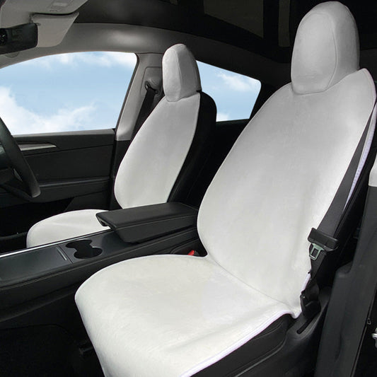 Breathable Front Seat Cover for Tesla Model 3/Y White Front Seat (1 Pair)