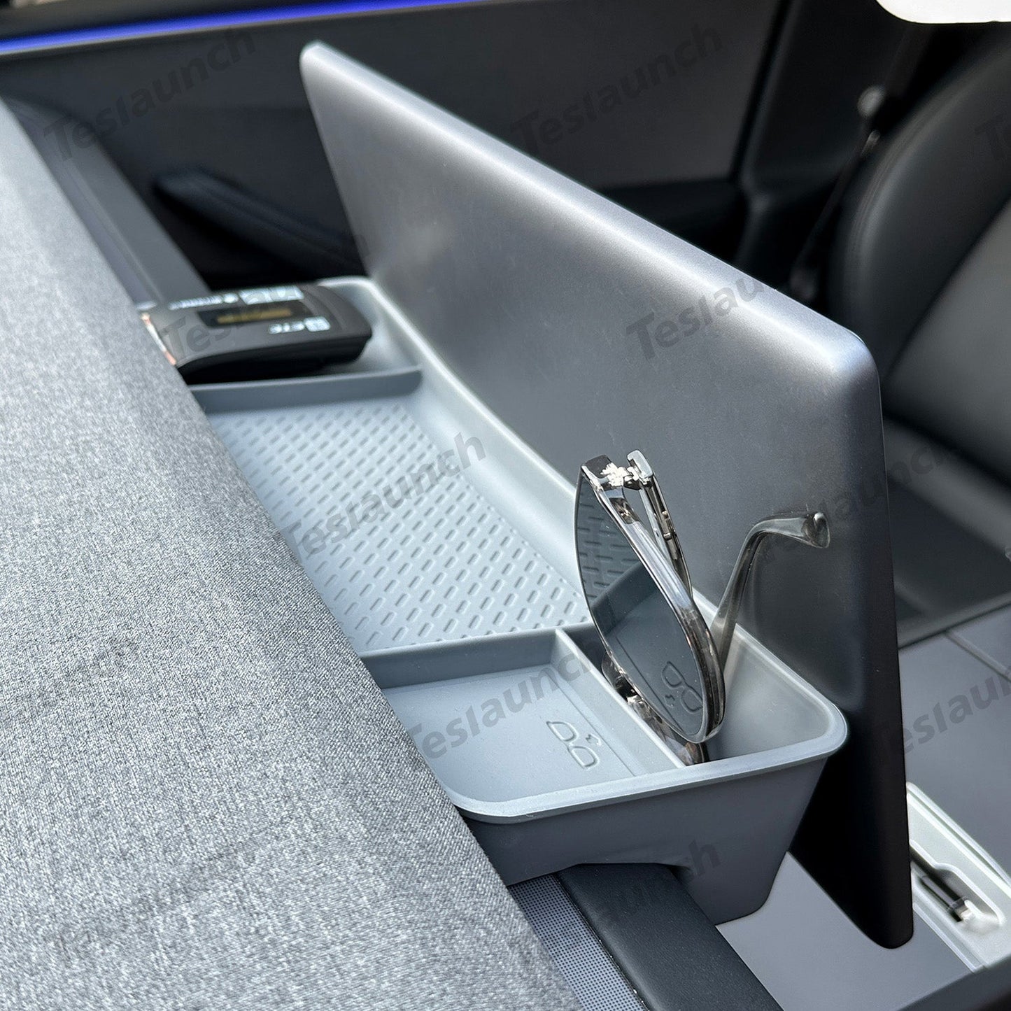 2024 Model 3 Highland ETC Bracket Tray Dashboard Screen Rear Silicone Storage Box Grey