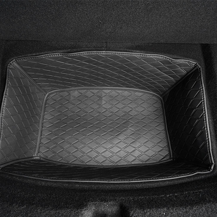 2024 Model 3 Highland Fully Covered Premium Leather Frunk & Trunk Mat for Tesla Trunk Lower Mat