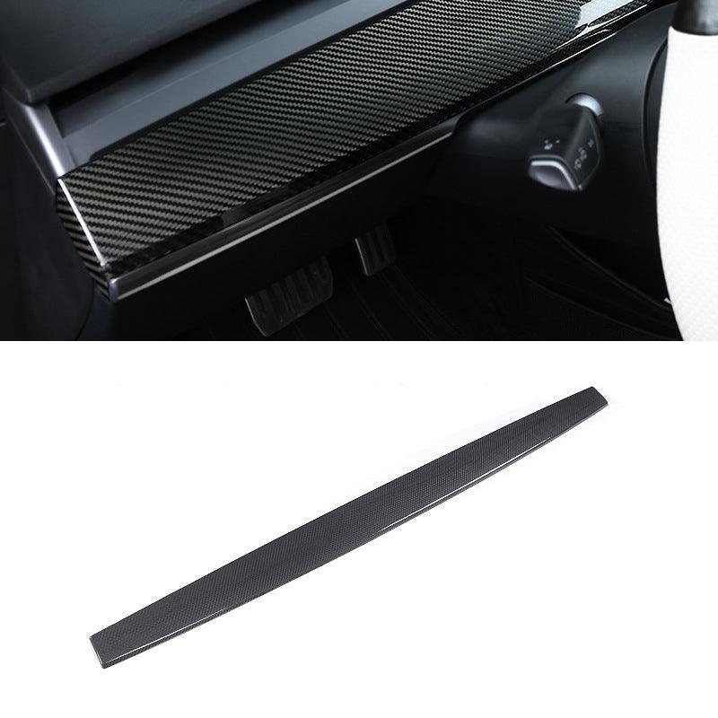 [Real Carbon Fiber] Model 3 / Y Dashboard Cover Center Consoles Dash Covers Cap (2017-2023) Real Glossy Carbon Fiber