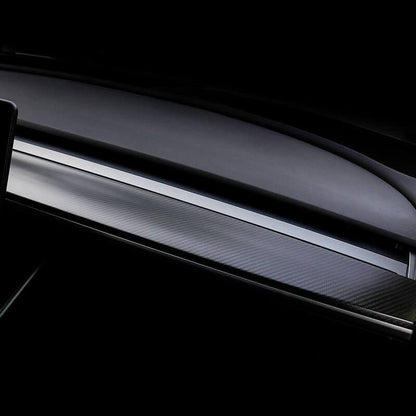 [Real Carbon Fiber] Model 3 / Y Dashboard Cover Center Consoles Dash Covers Cap (2017-2023)
