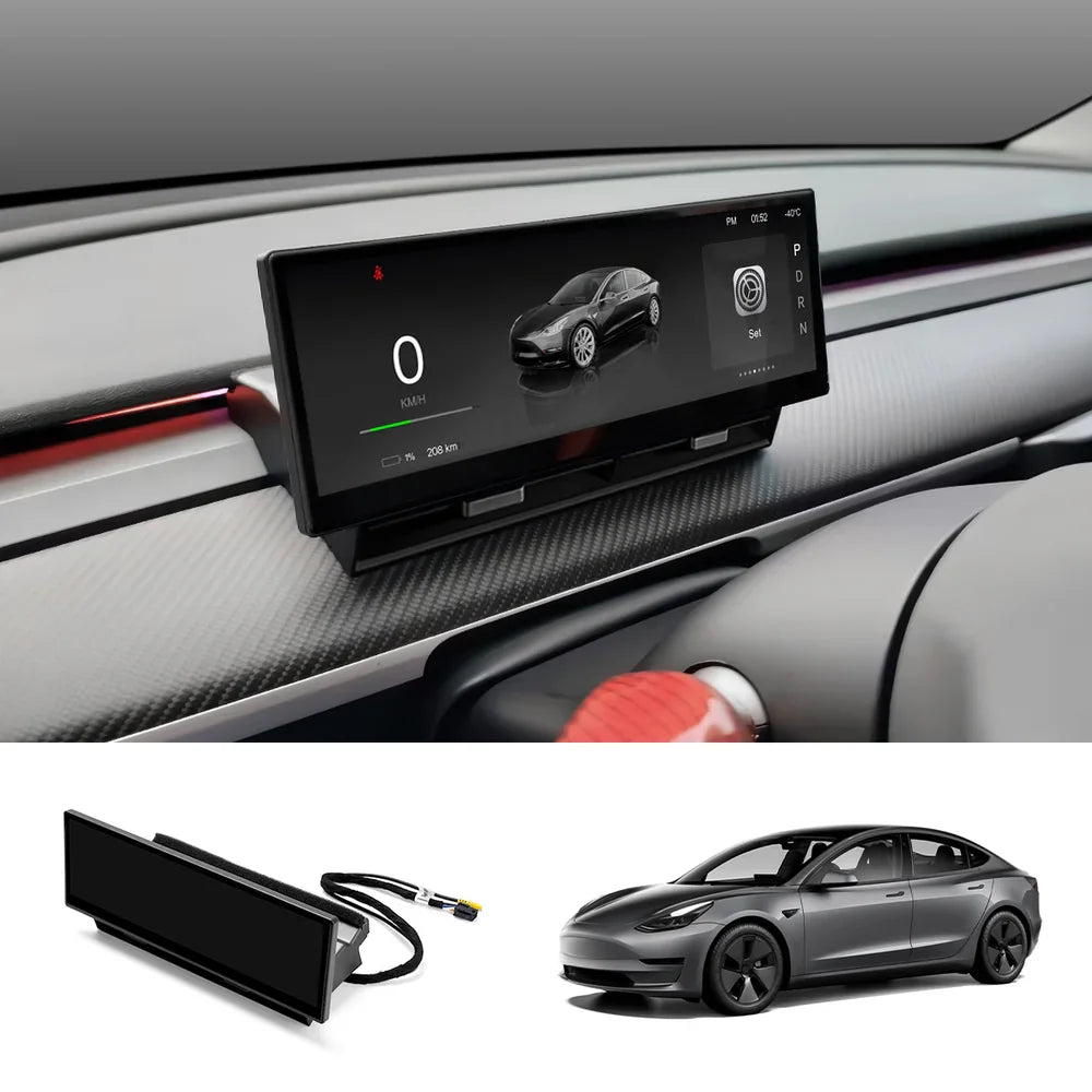 10.88" Large Instrument Cluster Head Up Display for Tesla Model 3/Y/Cybertruck Model 3 (2021–2023) Left-Hand Drive