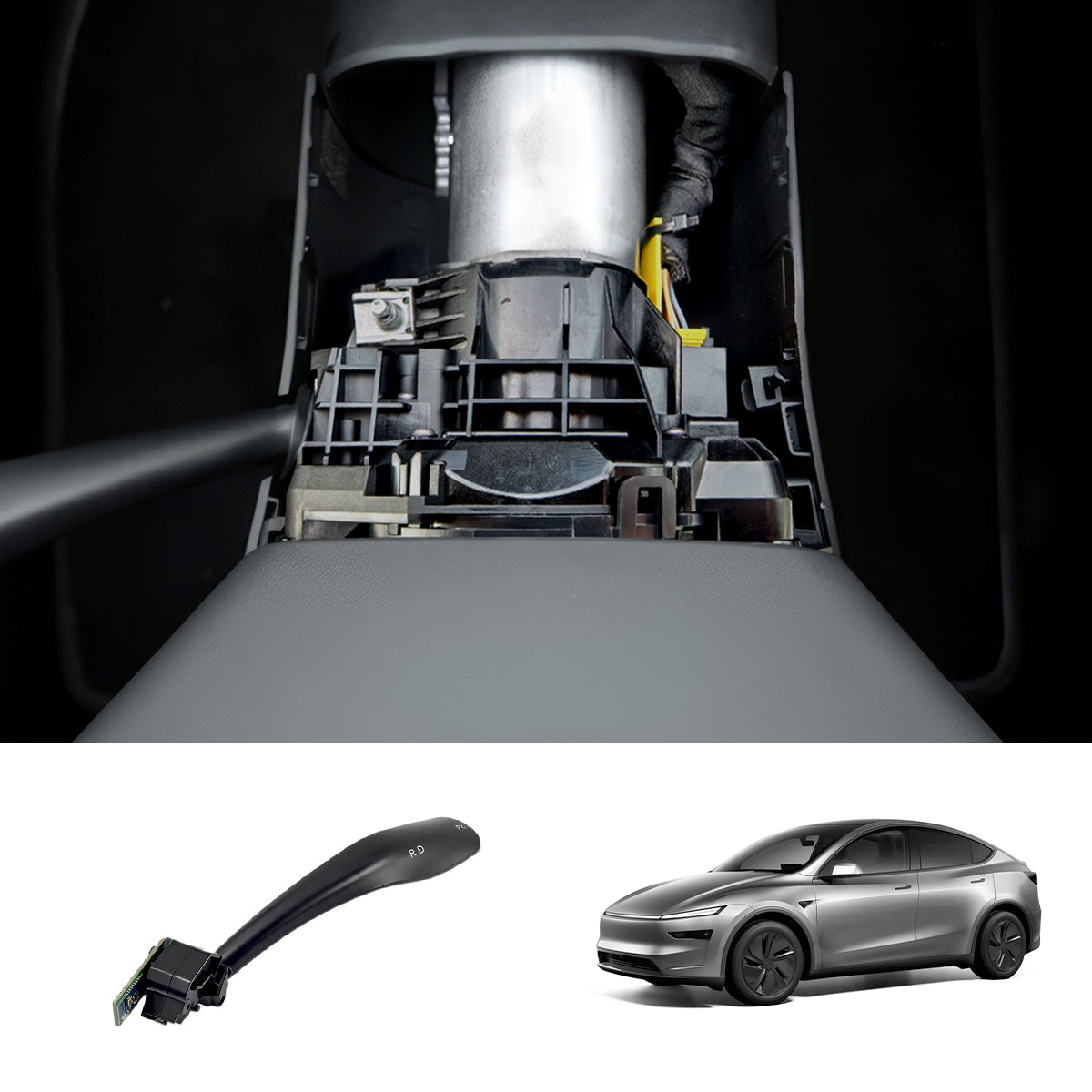 Model Y Juniper 2025+ OEM Style Gear Shift Stalk Kit for Tesla Version 2