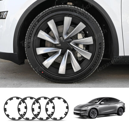 All-in-one Rim Protector for Tesla Model Y Juniper 20’’ Helix 2.0 Wheels Matte Black Standard Set (4 PCS)