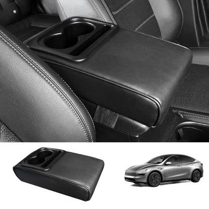 Center Console Armrest Heightening Cushion – Comfortable Support for Tesla Model 3/Y/S/X/CT Smooth Finish