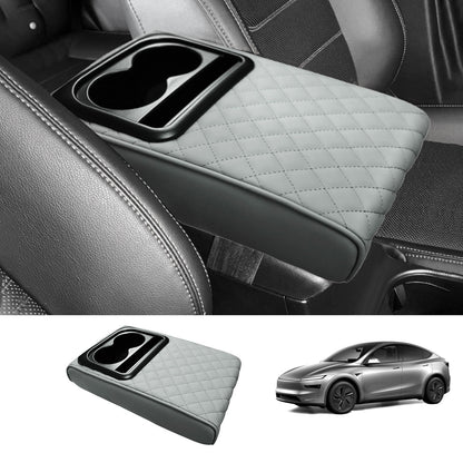 Center Console Armrest Heightening Cushion – Comfortable Support for Tesla Model 3/Y/S/X/CT Grey