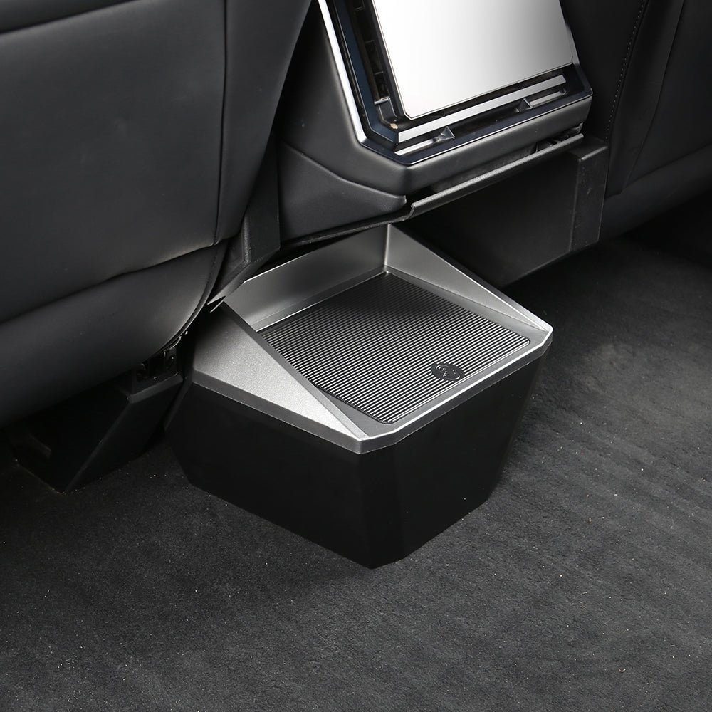 Center Console Floor Organizer for Cybertruck Trash Can