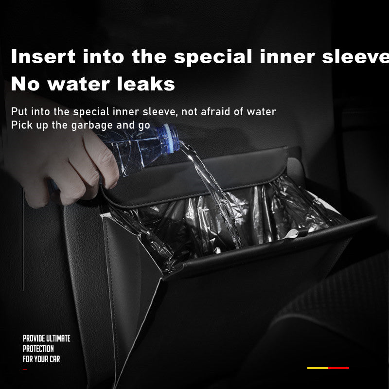 Model 3/Y/S/X Car Trash Can In-Car Garbage Bag Rear Storage Bag