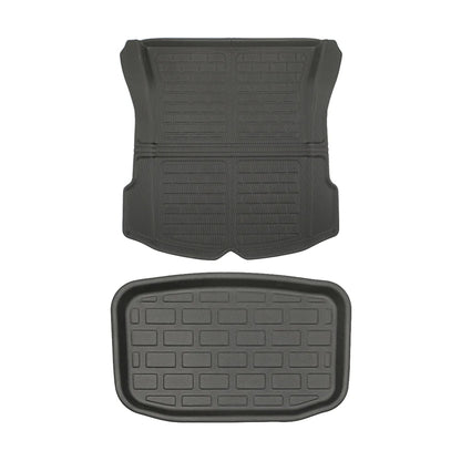 Model 3 All-Weather Floor Mats - 3D Lamination Cutting (2017-2023) Trunk Mat - Upper & Lower (2 PCS)