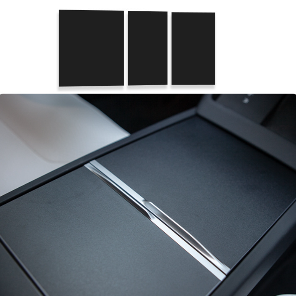 Center Console Protector Sticker Cover for Tesla Model 3 Highland 2024+ Matte Black
