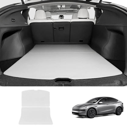 Napa Leather Rear Trunk Mat – Durable Protection for Tesla Model Y Juniper 2025+ White