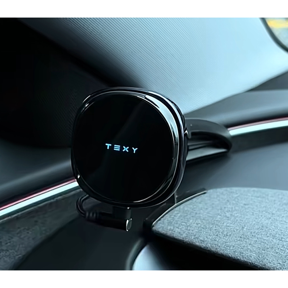 Fast Charging-Magnetic Suction Smart Air-cooled Fast Charging Mobile Phone Holder For Tesla Model 3/Y (for left hand drive ) Model 3 Highland
