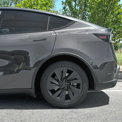 19'' Crossflow Hubcaps Wheel Covers for Tesla Model Y Juniper 2025+ – Helix 2.0 Style (Set of 4)