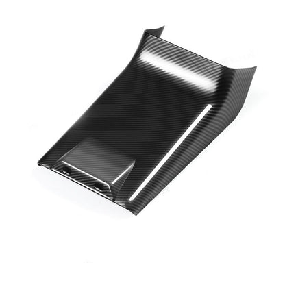Rear Air Outlet Anti-kick Lower Cover for Tesla 2024 Model 3 Highland (Carbon Fiber Pattern ABS) Glossy