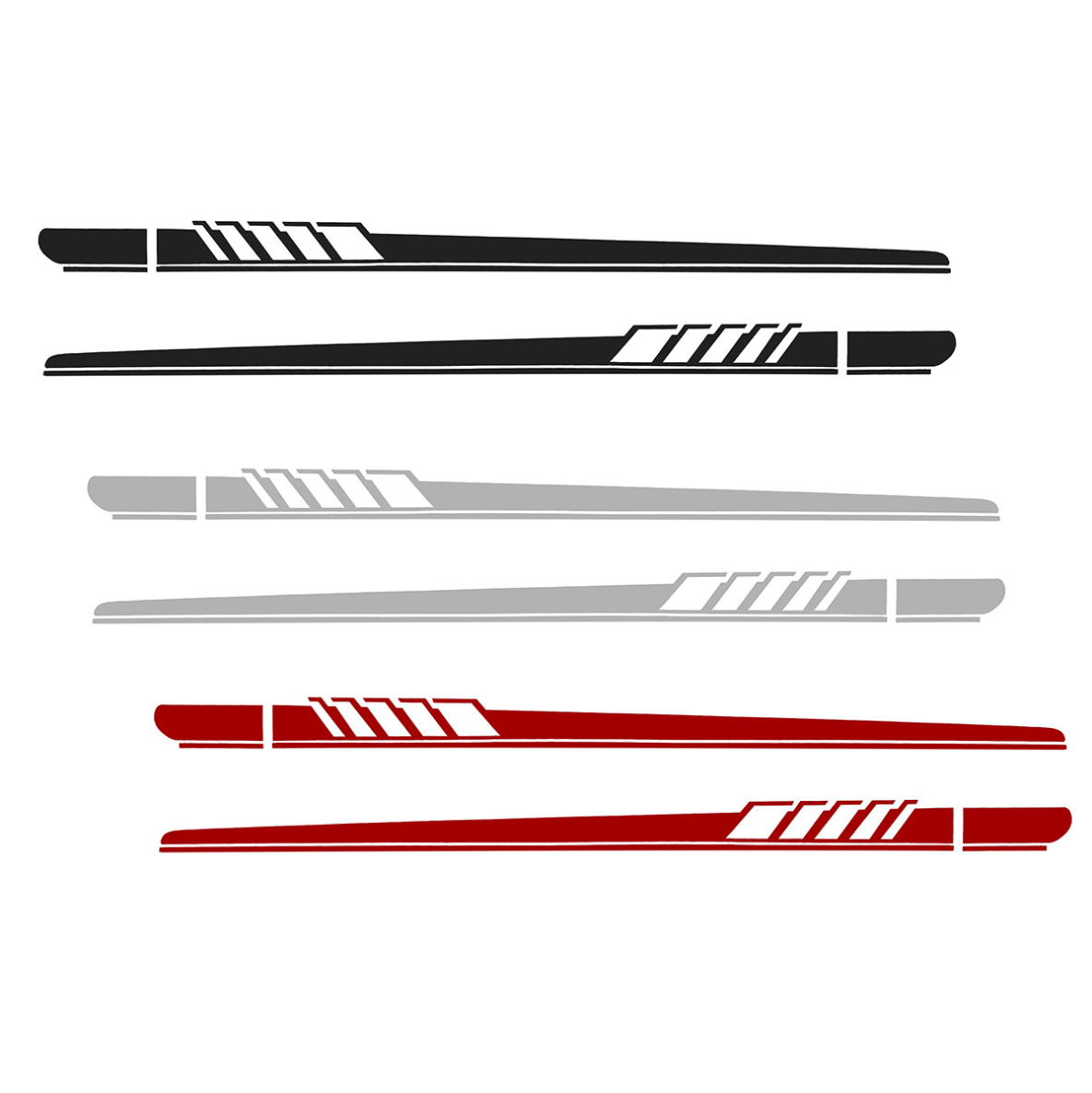 Side Skirt Decal DIY Sticker Side Body Racing Stripe Sticker For Tesla Model 3/Y/S/X