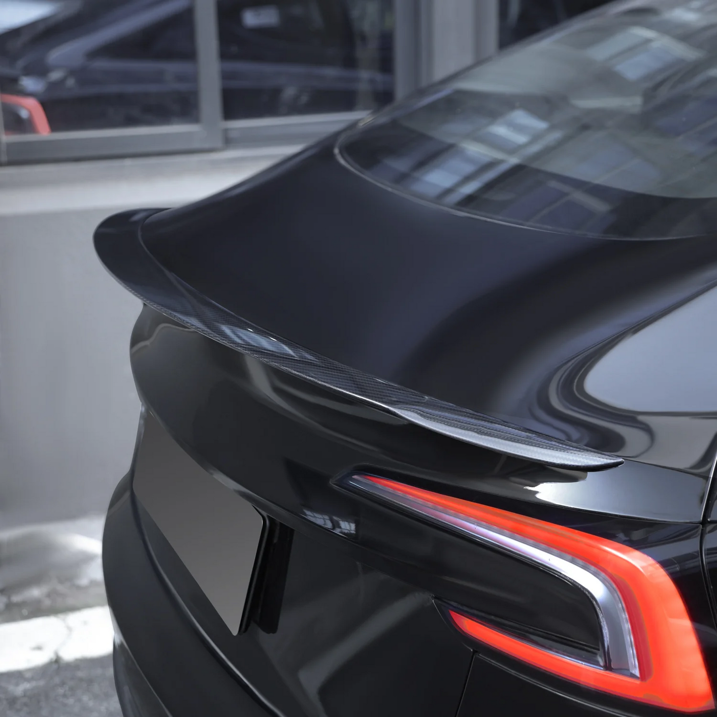 2024 Model 3 Highland OEM Performance Style Spoiler (Carbon Fiber Pattern ABS) for Tesla Model 3 Highland 2024+ Glossy Carbon Fiber