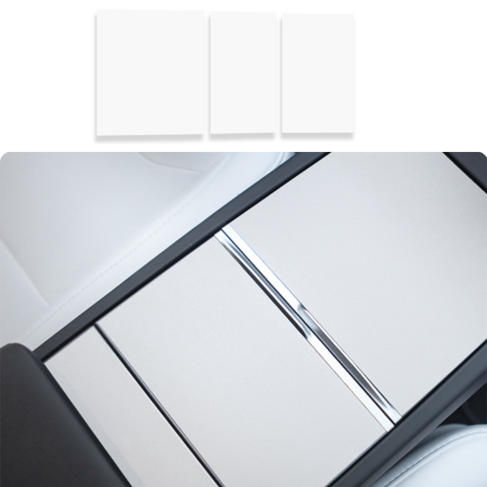 Center Console Protector Sticker Cover for Tesla Model 3 Highland 2024+ Matte White