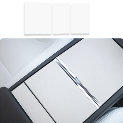 Center Console Protector Sticker Cover for Tesla Model 3 Highland 2024+ Matte White