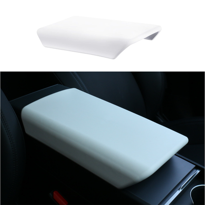 Non-Slip Center Console Armrest Cover for Tesla Model 3 Highland 2024+ White