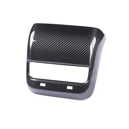 [Real Carbon Fiber] Model 3/Y Backseat Vent Overlay, Center Console Wrap Cover (2017-2023)
