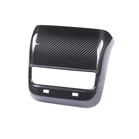 [Real Carbon Fiber] Model 3/Y Backseat Vent Overlay, Center Console Wrap Cover (2017-2023)