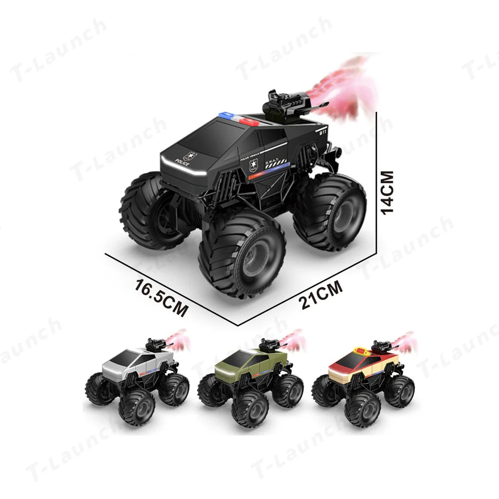 1:20 Scale Cybertruck-Inspired Amphibious RC Toy Car — 4WD Off-Road All-Terrain Truck