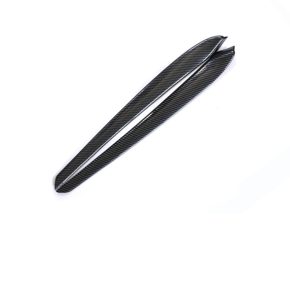 Model 3/Y Door Trim Cover Wrap ABS Matte Carbon Fiber Pattern (2 PCS) for Tesla (2021-2023) Glossy Carbon Fiber