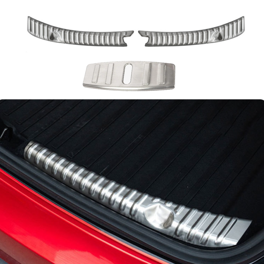 Stainless Steel Variety Trunk/Frunk Sill Plate Cover For Tesla Model 3 (2017-2023) Frunk & Trunk Sill Plate Cover Brushed Silver