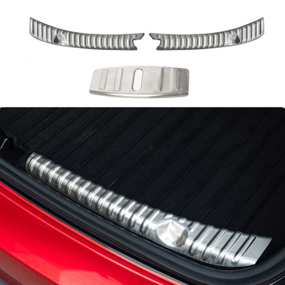 Stainless Steel Variety Trunk/Frunk Sill Plate Cover For Tesla Model 3 (2017-2023) Frunk & Trunk Sill Plate Cover Brushed Silver