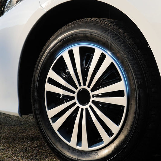 14" Arachnid Style Wheel Covers Hubcaps for Universal Fit R14 Tire Steel Wheels 4 PCS
