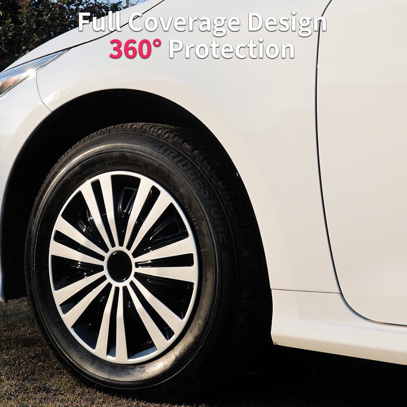 14" Arachnid Style Wheel Covers Hubcaps for Universal Fit R14 Tire Steel Wheels 4 PCS