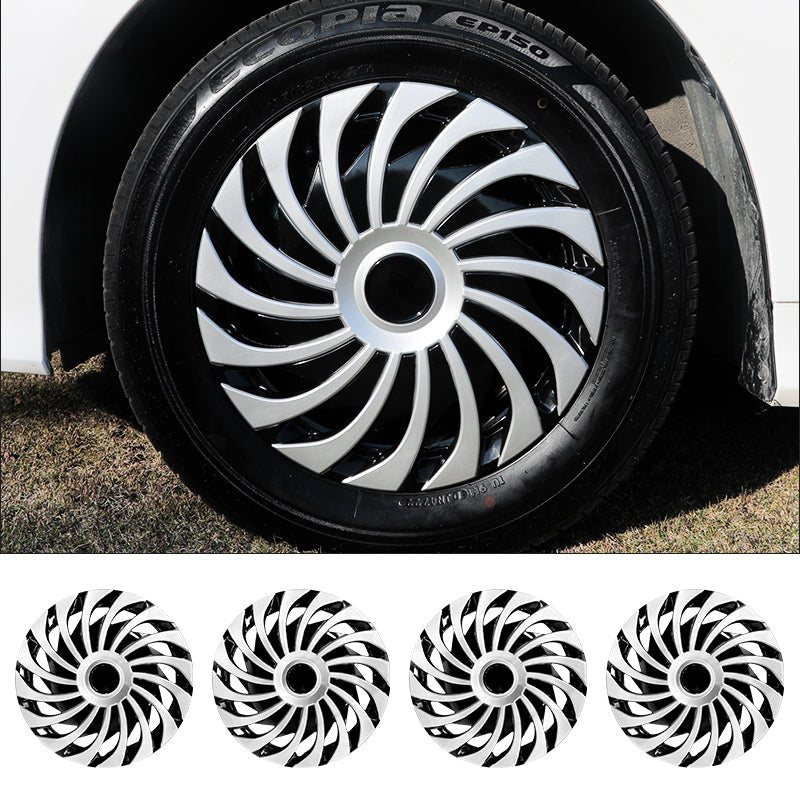 14" Cyclone Style Wheel Covers Hubcaps for Universal Fit R14 Tire Steel Wheels 4 PCS