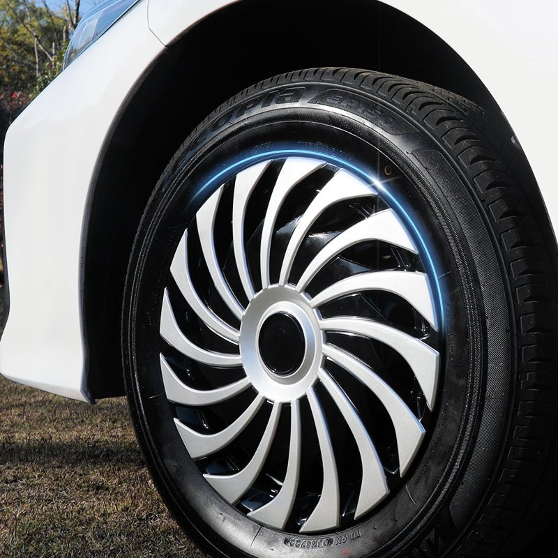 14" Cyclone Style Wheel Covers Hubcaps for Universal Fit R14 Tire Steel Wheels 4 PCS