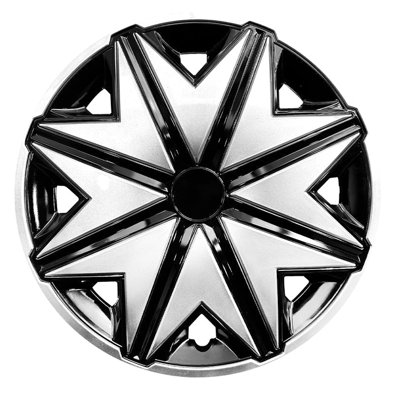 14" Star Style Wheel Covers Hubcaps for Universal Fit R14 Tire Steel Wheels 4 PCS